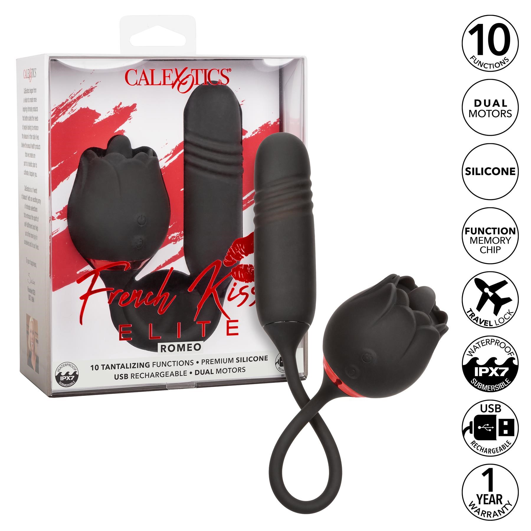 French Kiss Elite Romeo Clitoral and Thrusting Anal Vibrator - Features