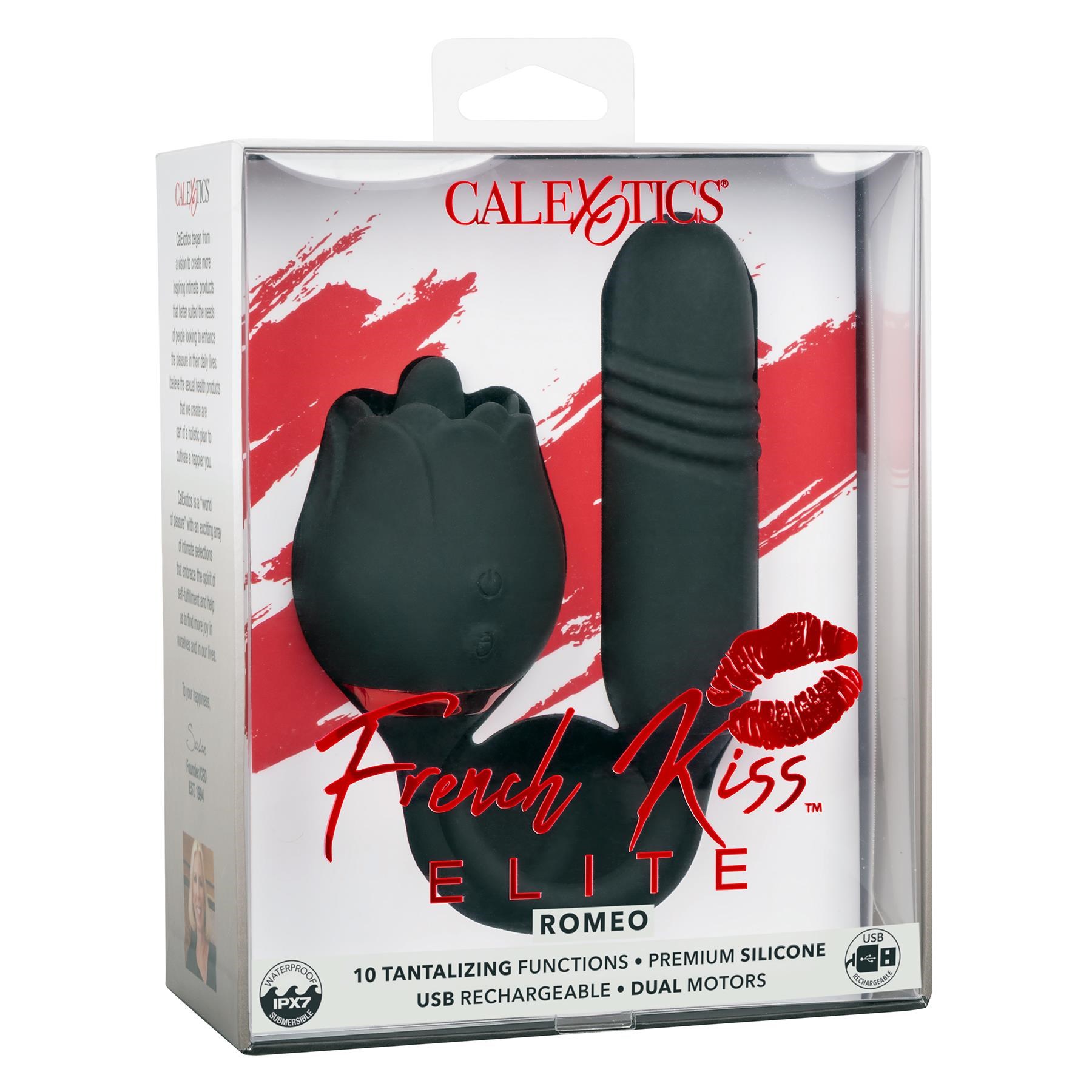 French Kiss Elite Romeo Clitoral and Thrusting Anal Vibrator - Packaging