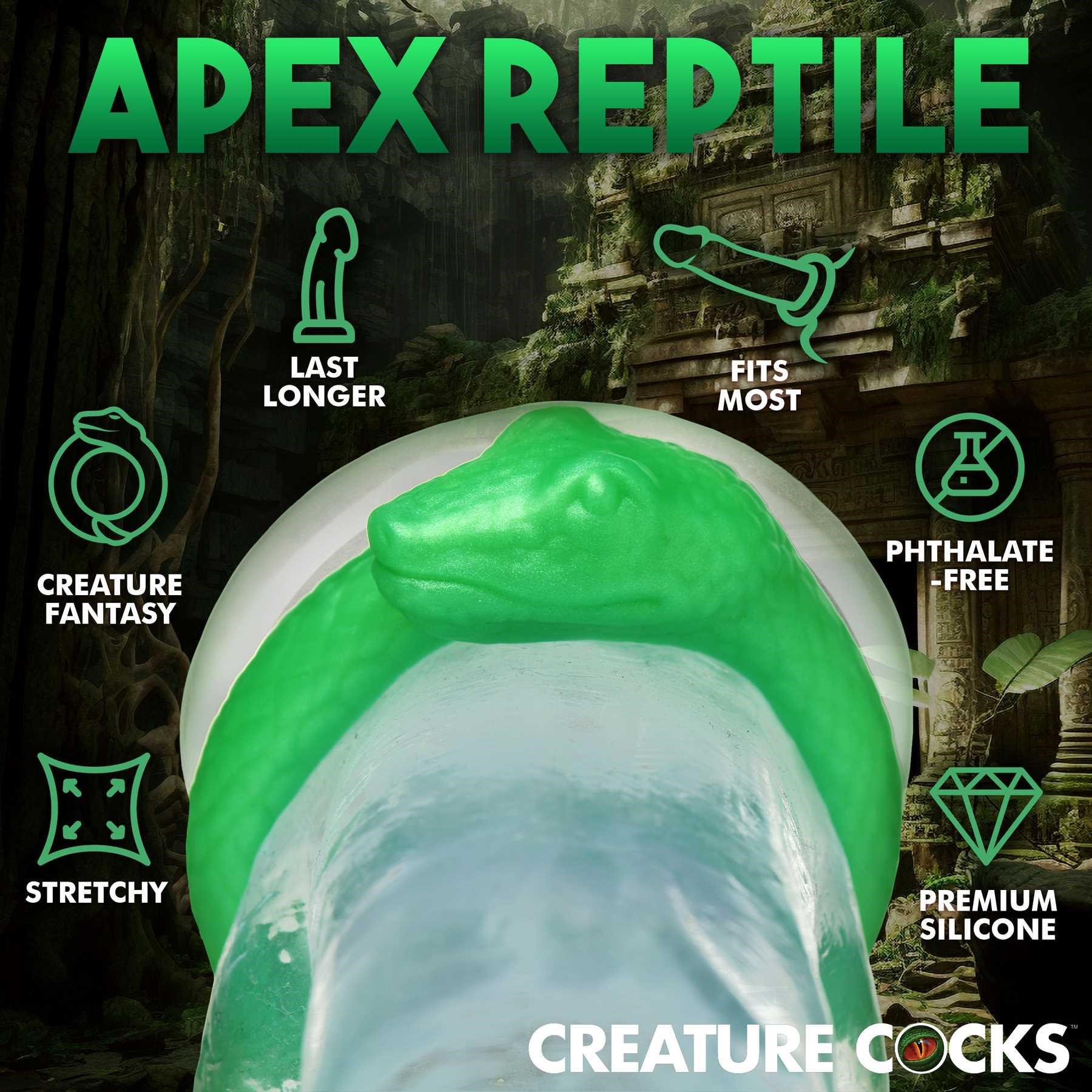 Creature Cocks Serpentine Silicone Cock Ring features call out sheet #3