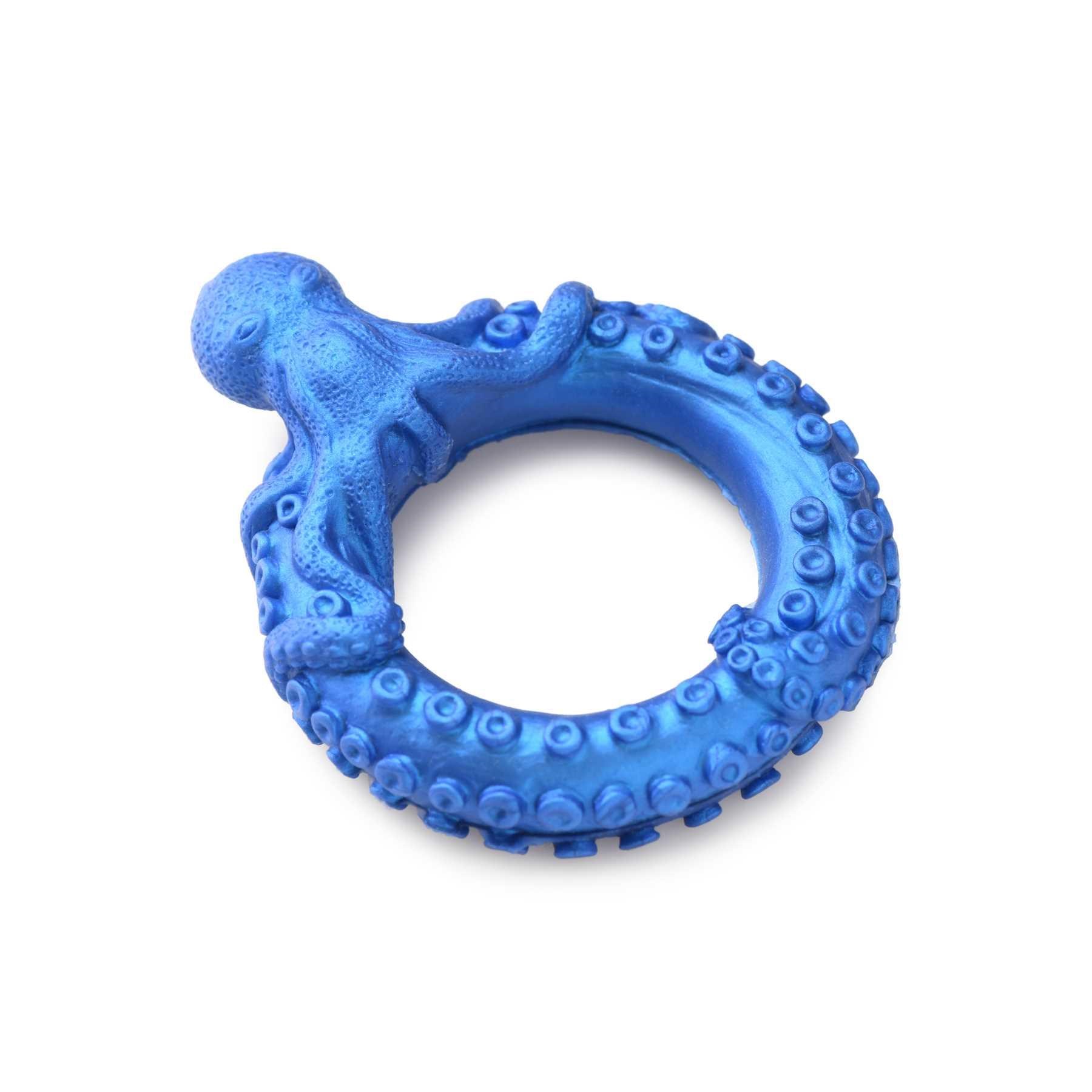 Creature Cocks Poseidon's Octo-Ring Silicone Cock Ring laying flat on table