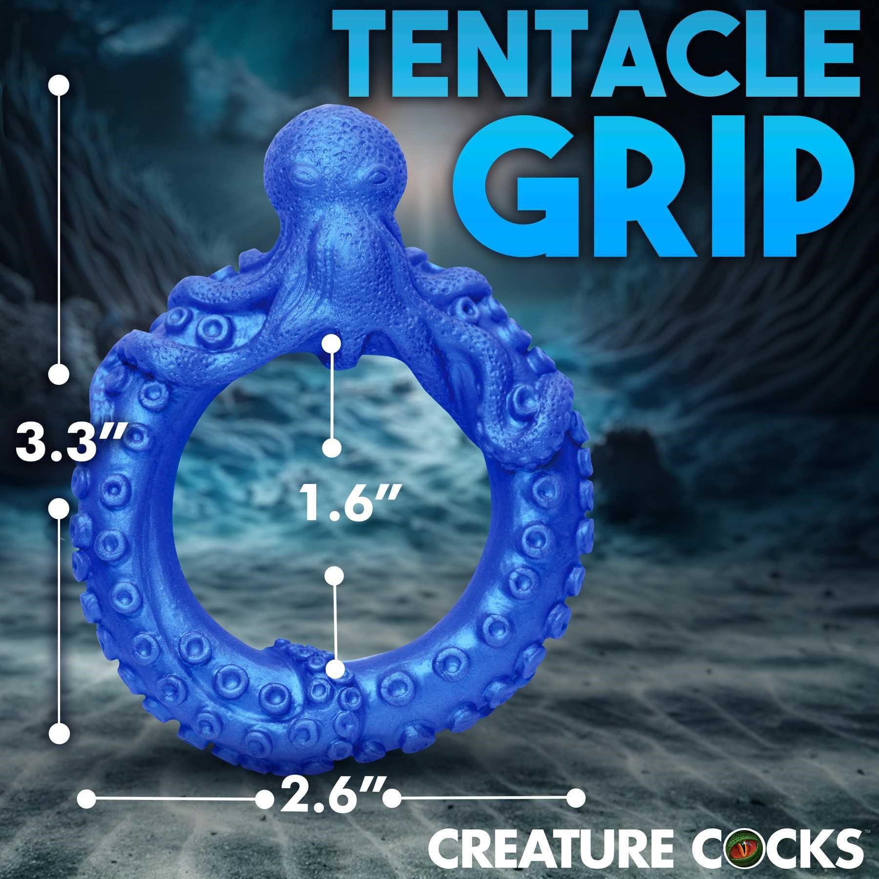 Creature Cocks Poseidon's Octo-Ring Silicone Cock Ring dimensions