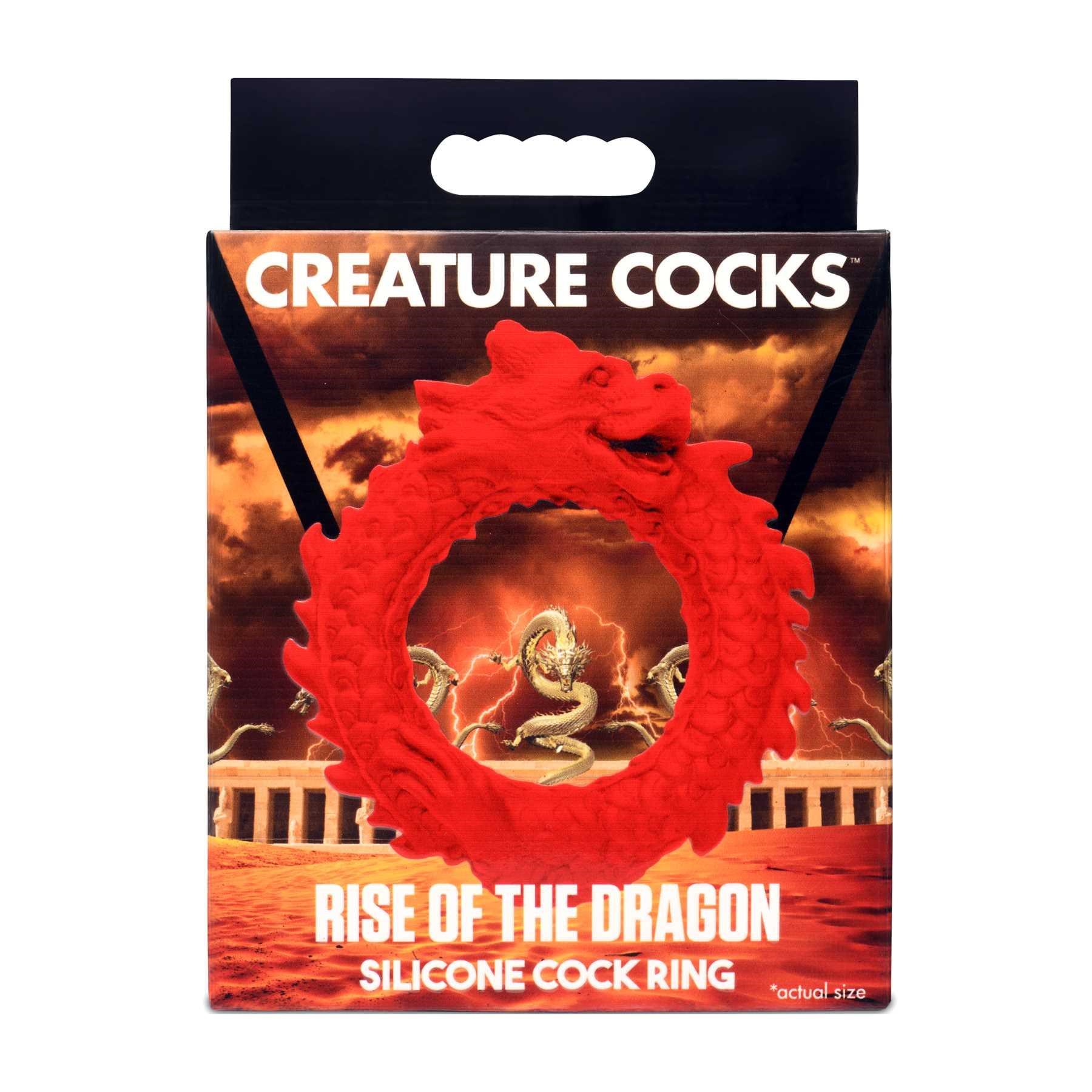 Creature Cocks Rise of the Dragon Silicone Cock Ring box