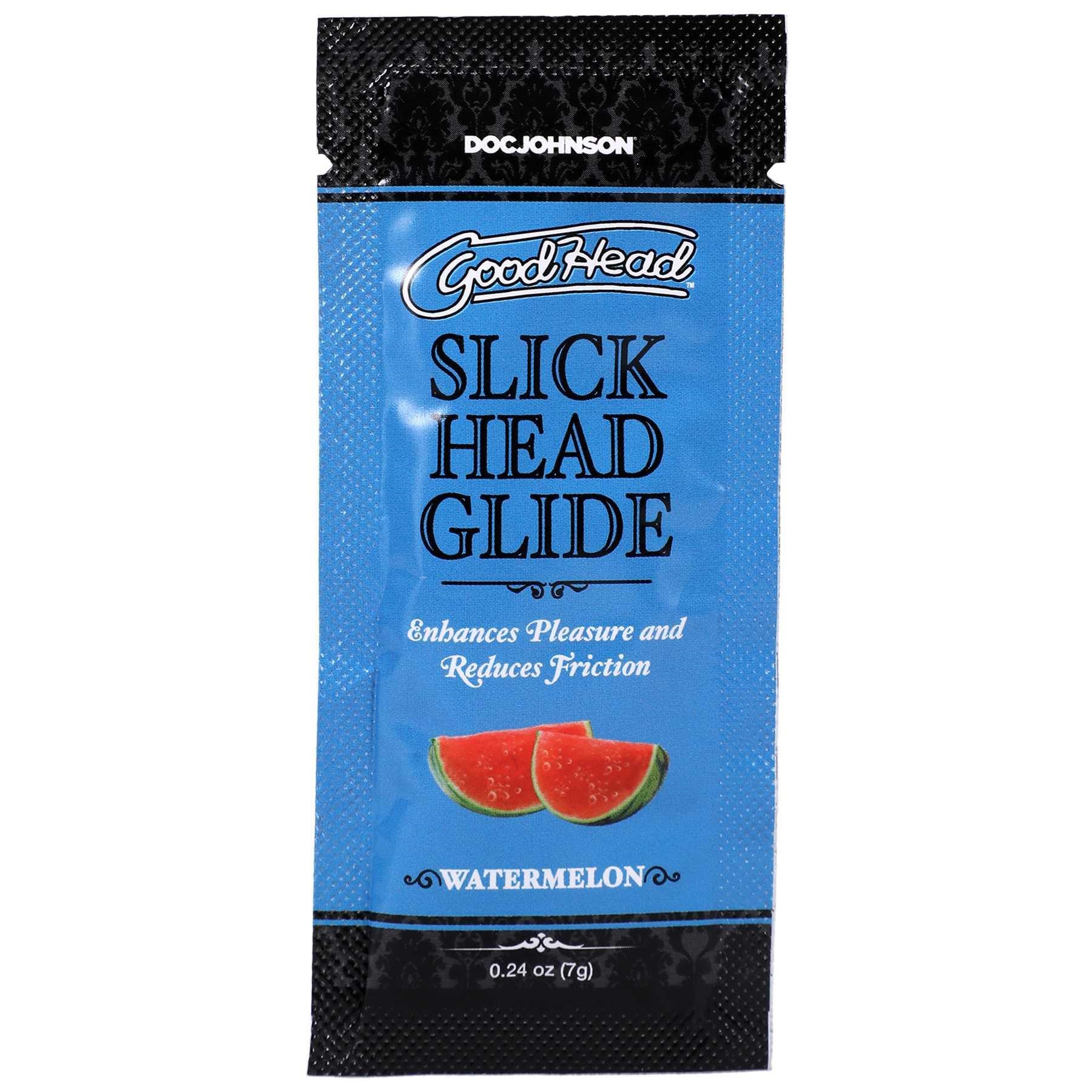 GoodHead - Slick Head Glide -watermelon front of package-  0.24 oz.