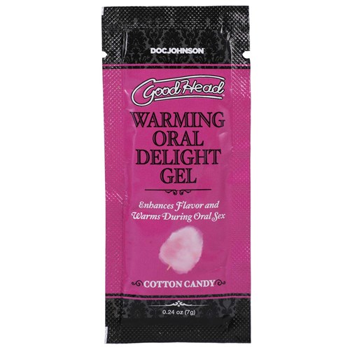 GoodHead - Warming Head Oral Delight Gel - cotton candy - 0.24 oz. front of packaging