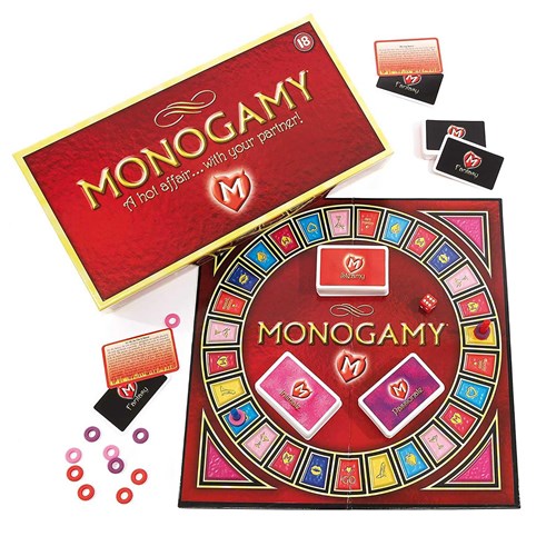 Monogamy A Hot Affair With Your Partner Game components on board English