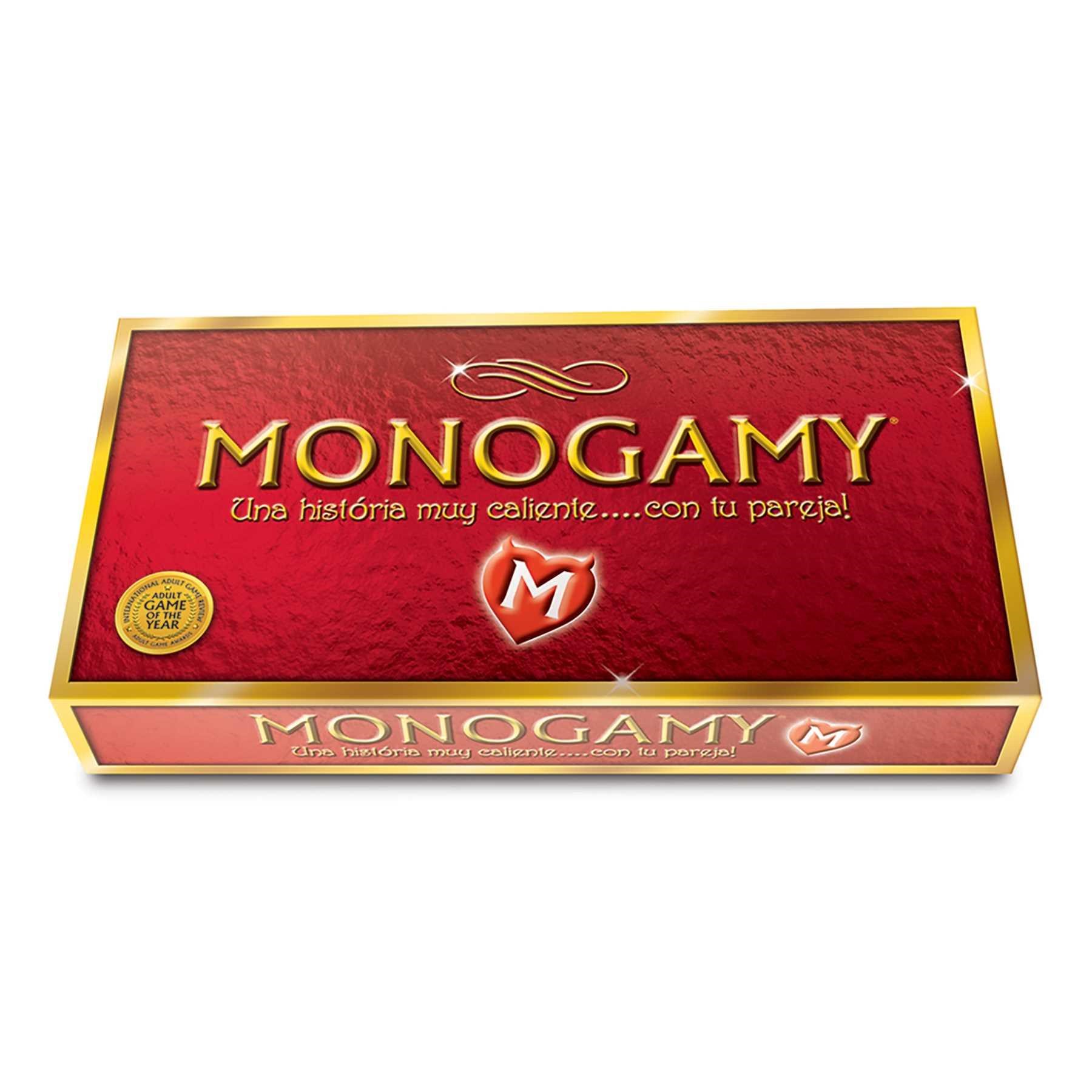 Monogamy A Hot Affair With Your Partner Game Box and game components Spanish front of box