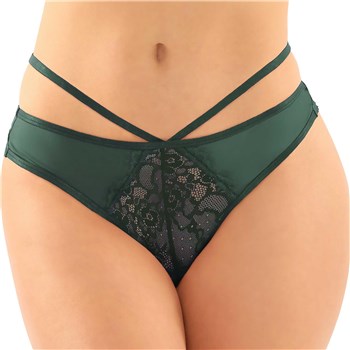 KALINA Strappy Thong Panty with Keyhole Cut-out Back  o/s front