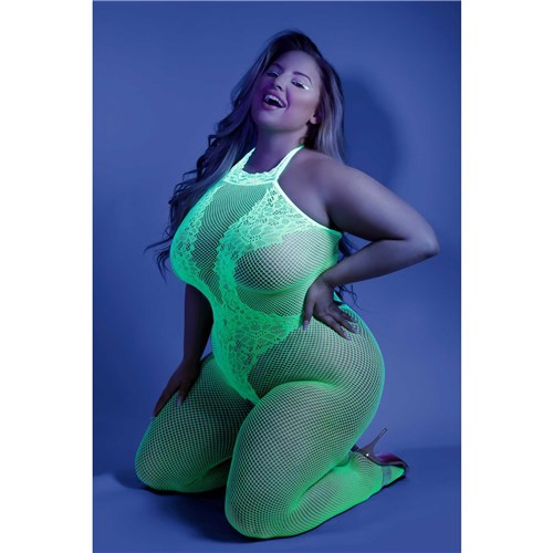 MOONBEAM Crotchless Bodystocking  q/s front