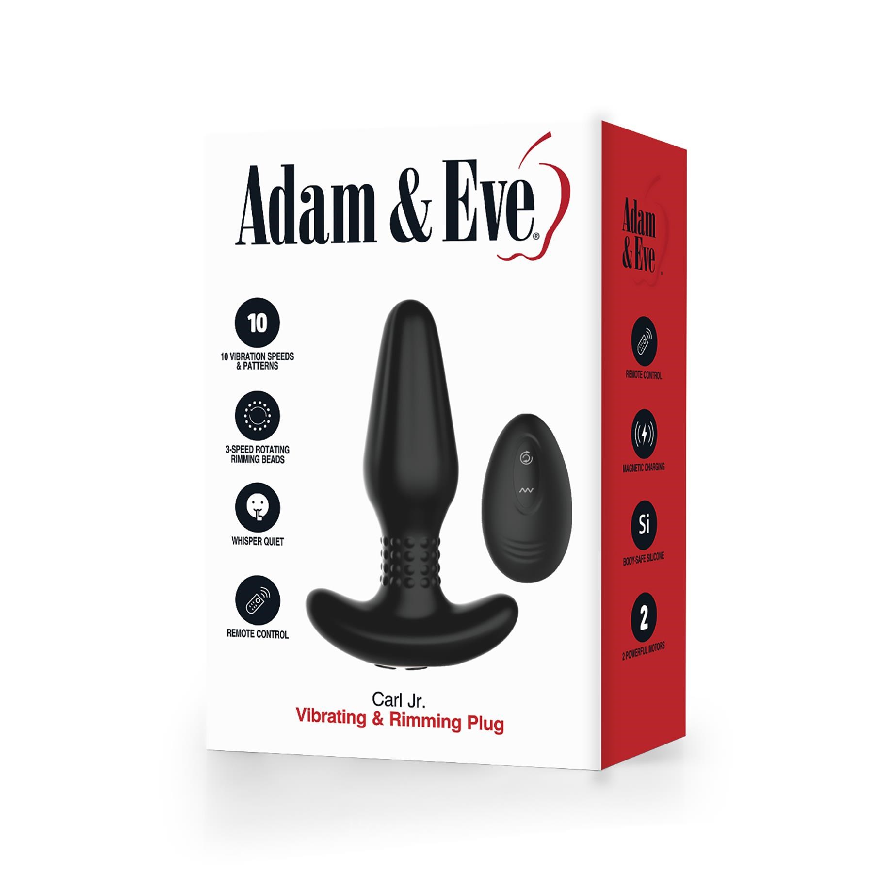 Adam and Eve Vibrating & Rimming Plug - Packaging Shot