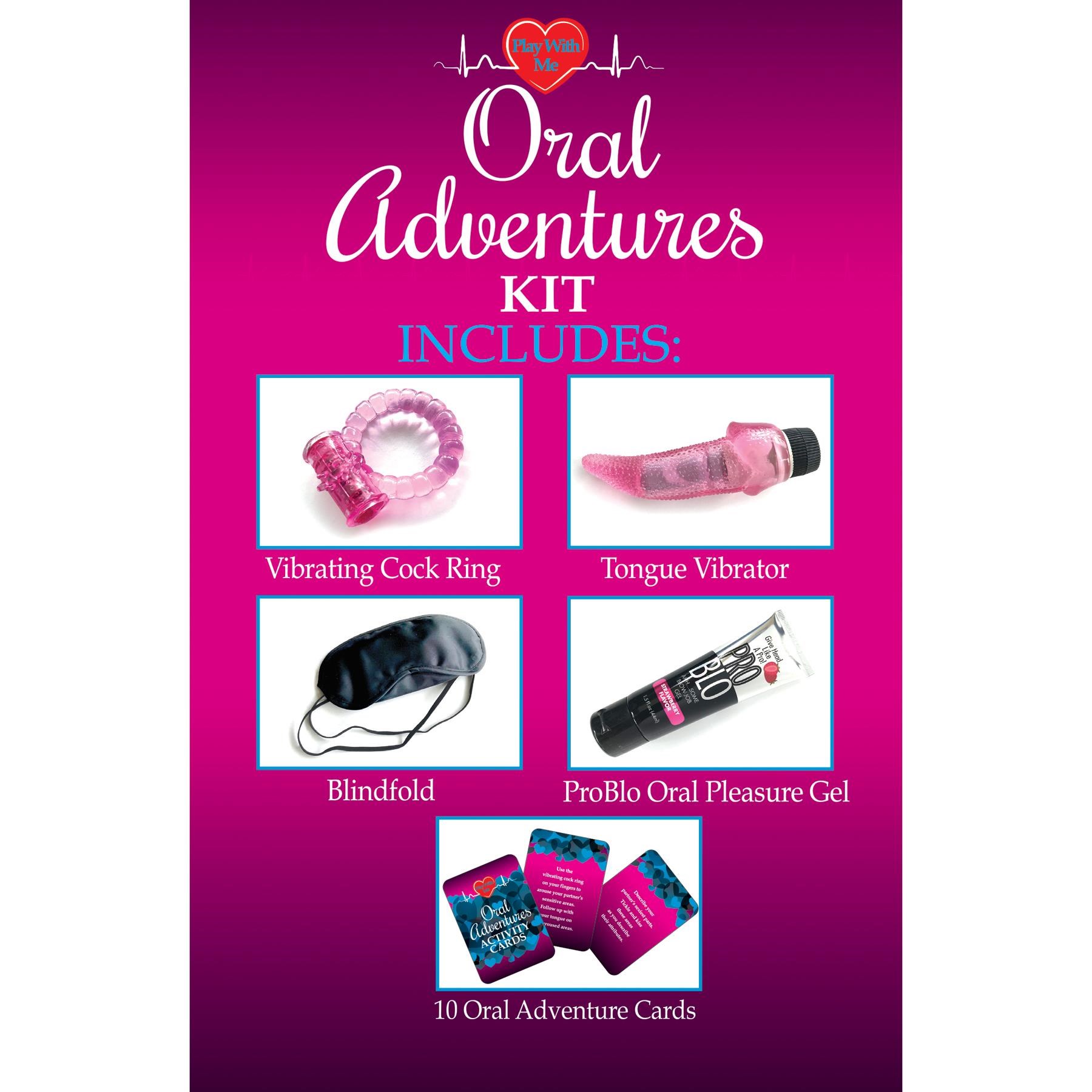 Play With Me Oral Adventures Couples Kit - Products in Kit