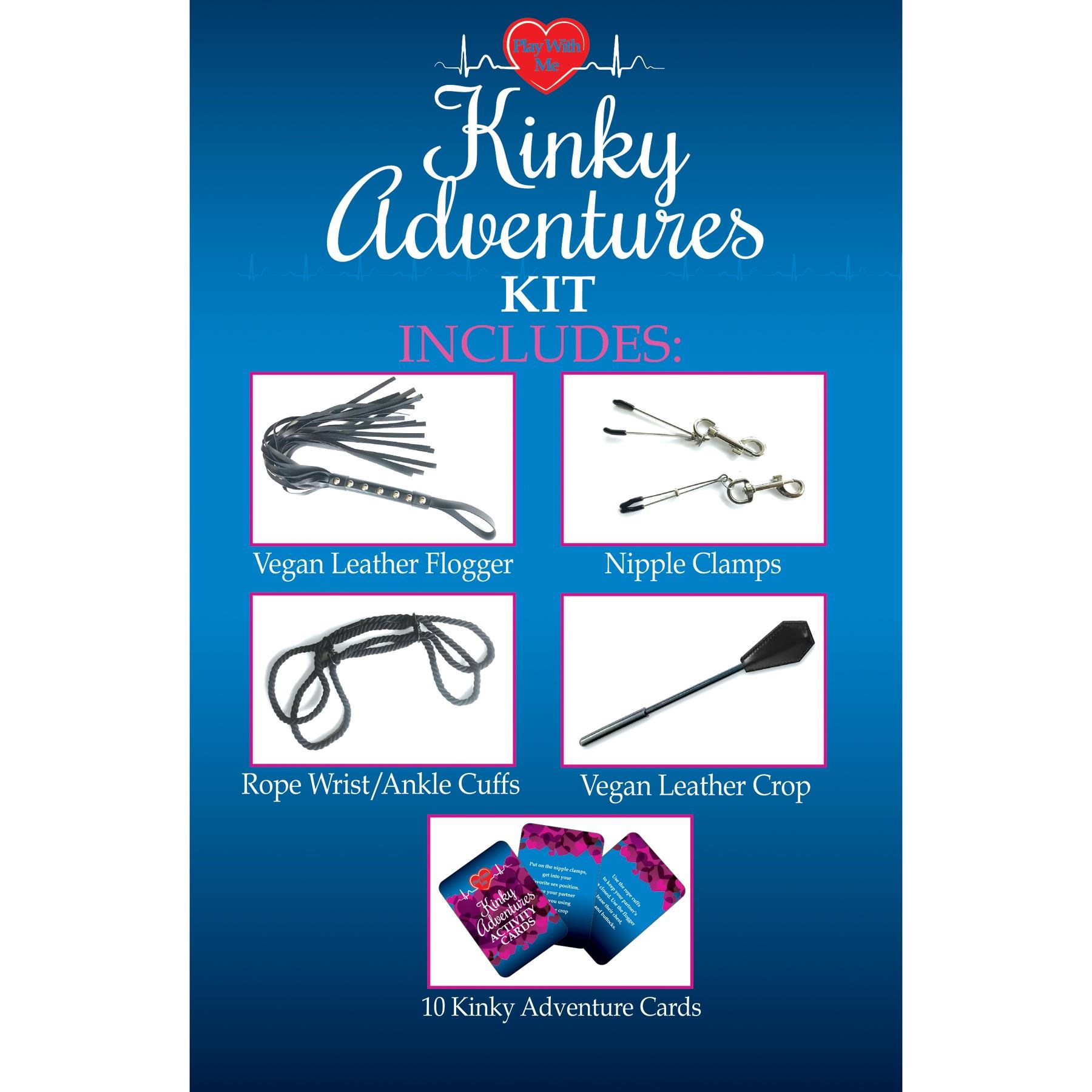 Play With Me Kinky Adventures Couples Kit - Products in Kit