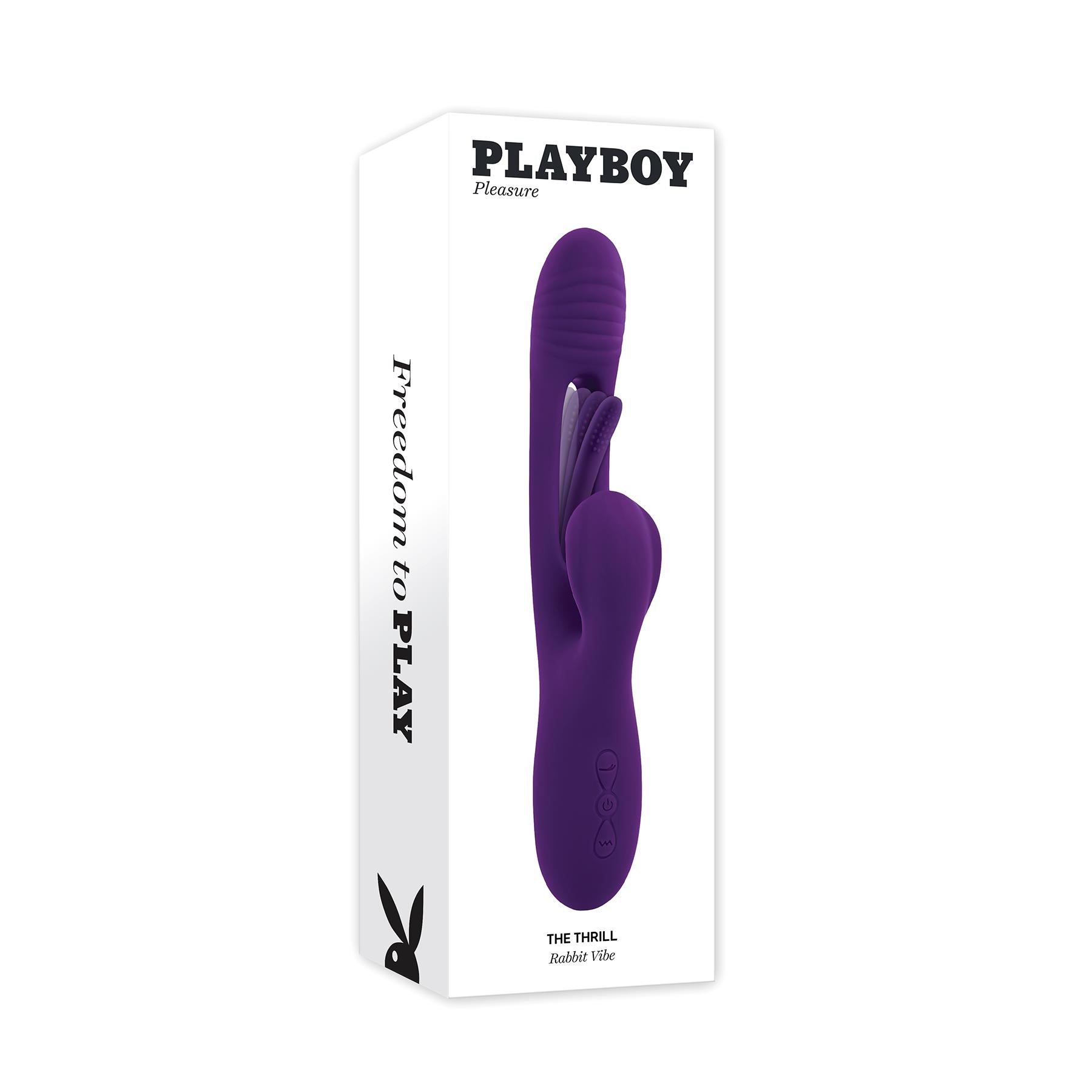 Playboy Pleasure The Thrill Rabbit Vibrator - Packaging Shot