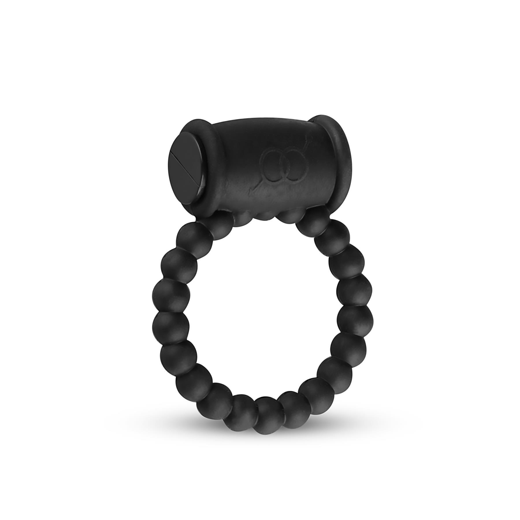 I Love Black Gift Set - Vibrating Penis Ring