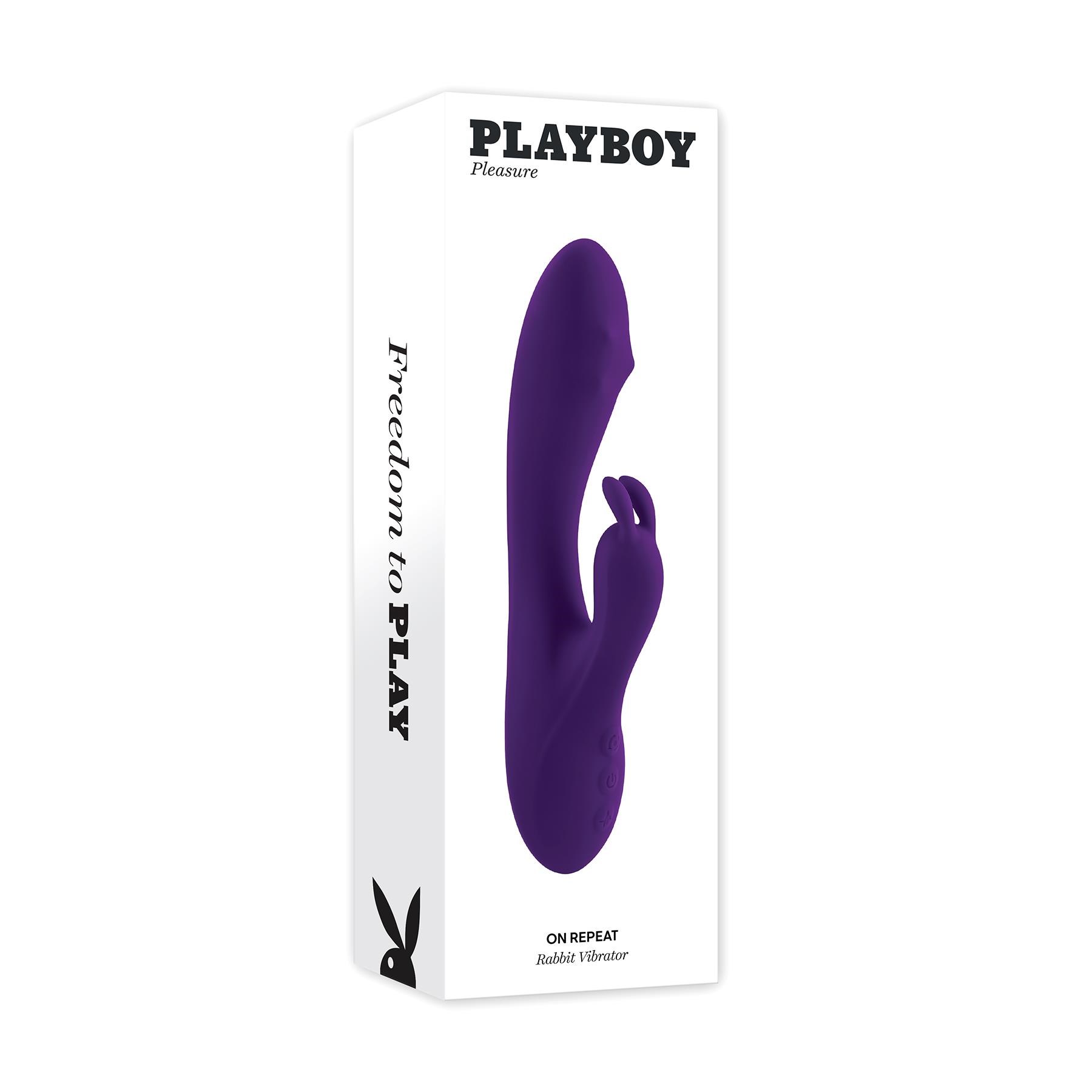 Playboy Pleasure On Repeat Rabbit Vibrator - Packaging Shot