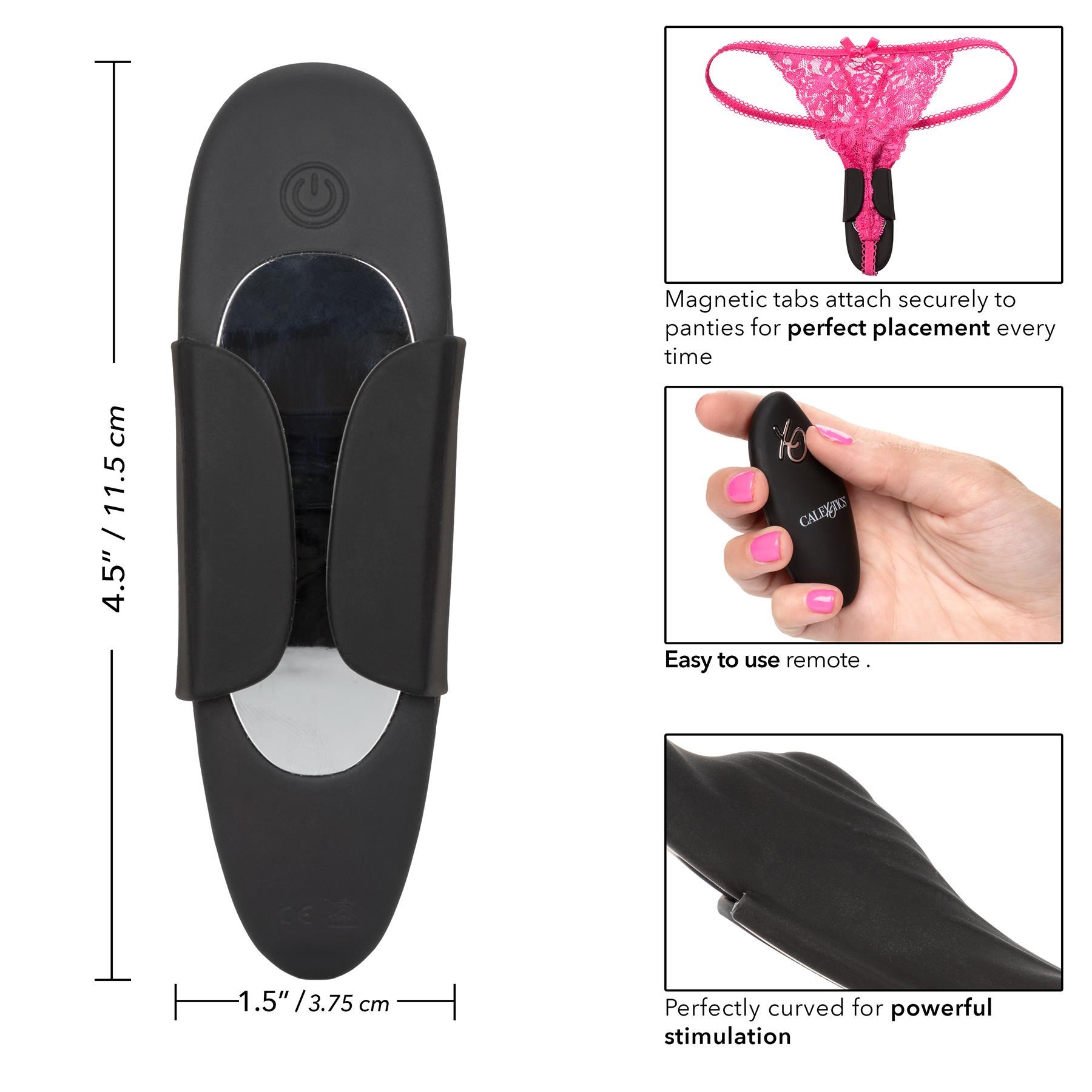 Lock-N-Play Remote Panty Teaser - Dimensions and Instructions
