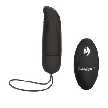 Silicone Remote Ridged G Bullet Vibrator - Bullet and Remote