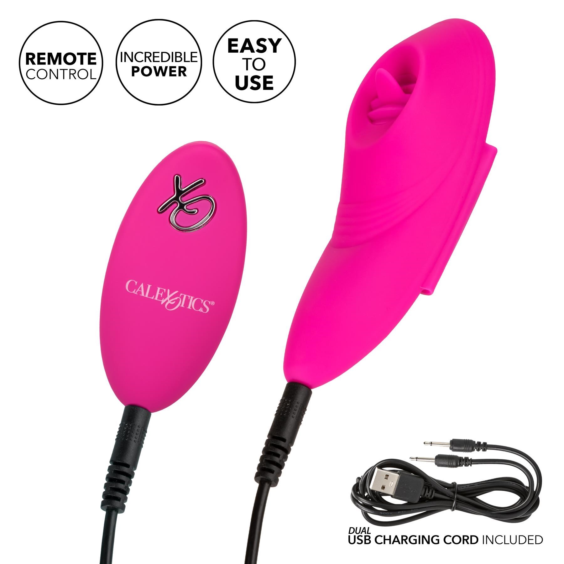 Lock-N-Play Remote Flicker Panty Teaser - Showing Where Charging Cables are Placed