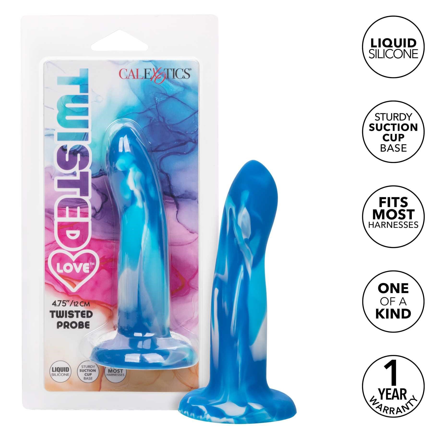 Twisted Love Twisted Probe front of package with probe beside and features blue
