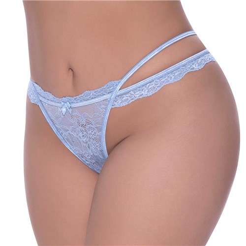 I279                     
 CROSS STRAP SPLIT CROTCH TANGA
PERWINKLE FRONT QUEEN