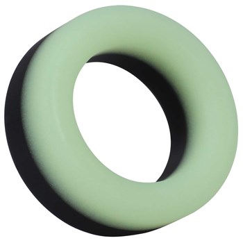 Rock Solid Glow-In-Dark Big OOO Ring angled view