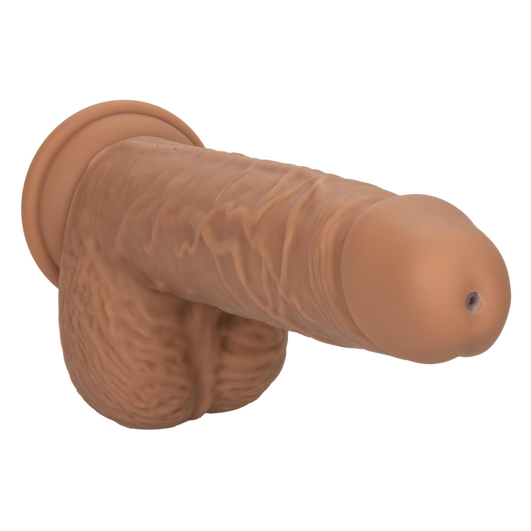 F*ck Stick Squirting and Vibrating Dildo- Product Shot #4- Brown