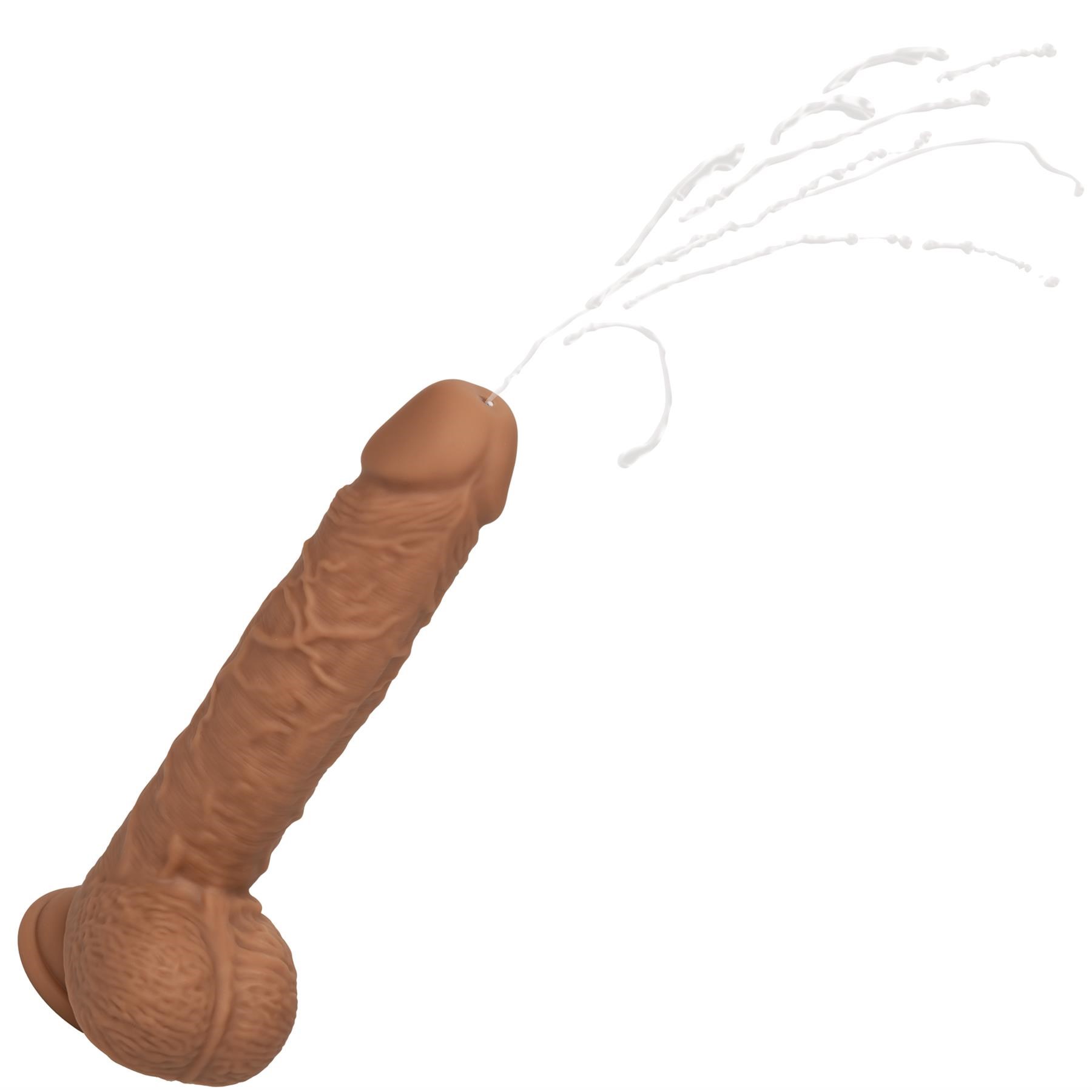 F*ck Stick Squirting and Vibrating Dildo - Product Shot Showing Squirting Action