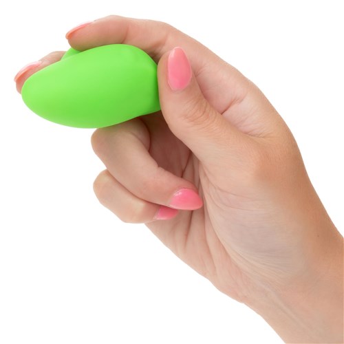 Neon Vibes The Ecstasy Finger Vibrator- Hand Shot to Show Size and How it is Worn