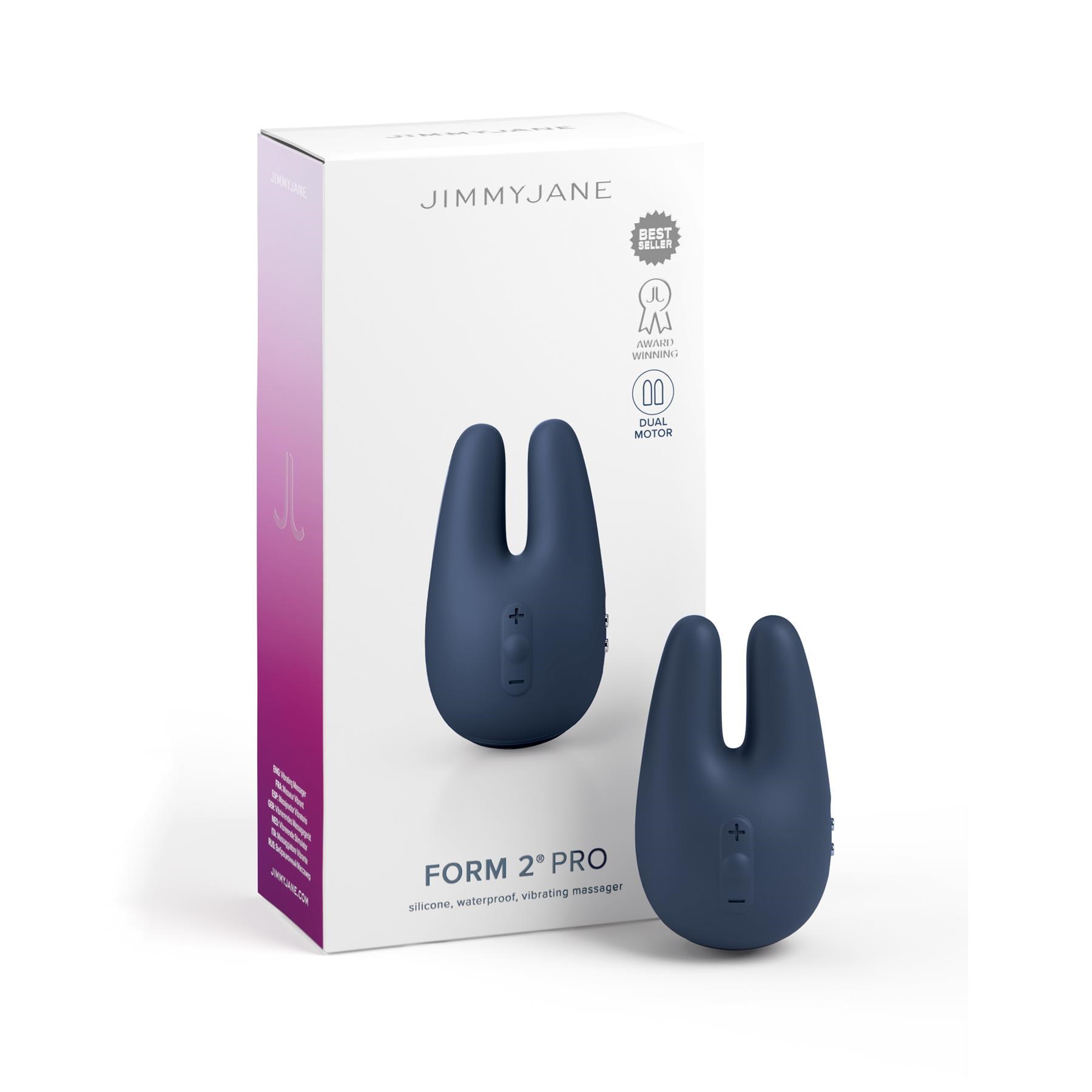 Jimmy Jane Form 2 Pro Vibrator - Product and Packaging