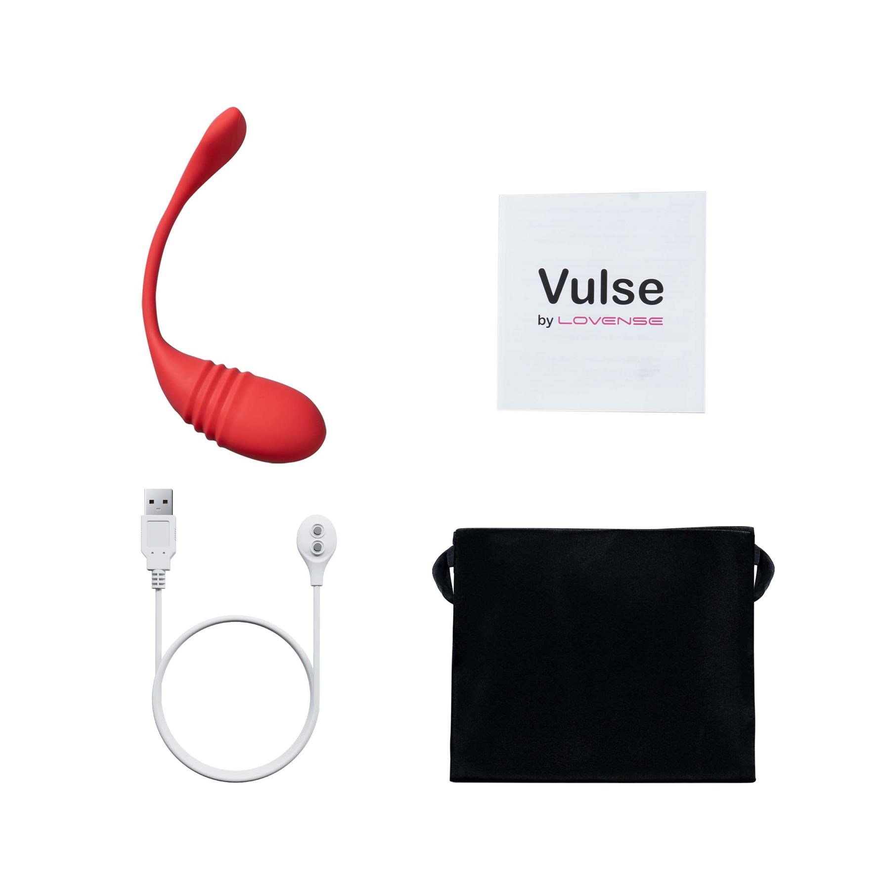 Lovense Vulse Bluetooth Thrusting Egg - All Components