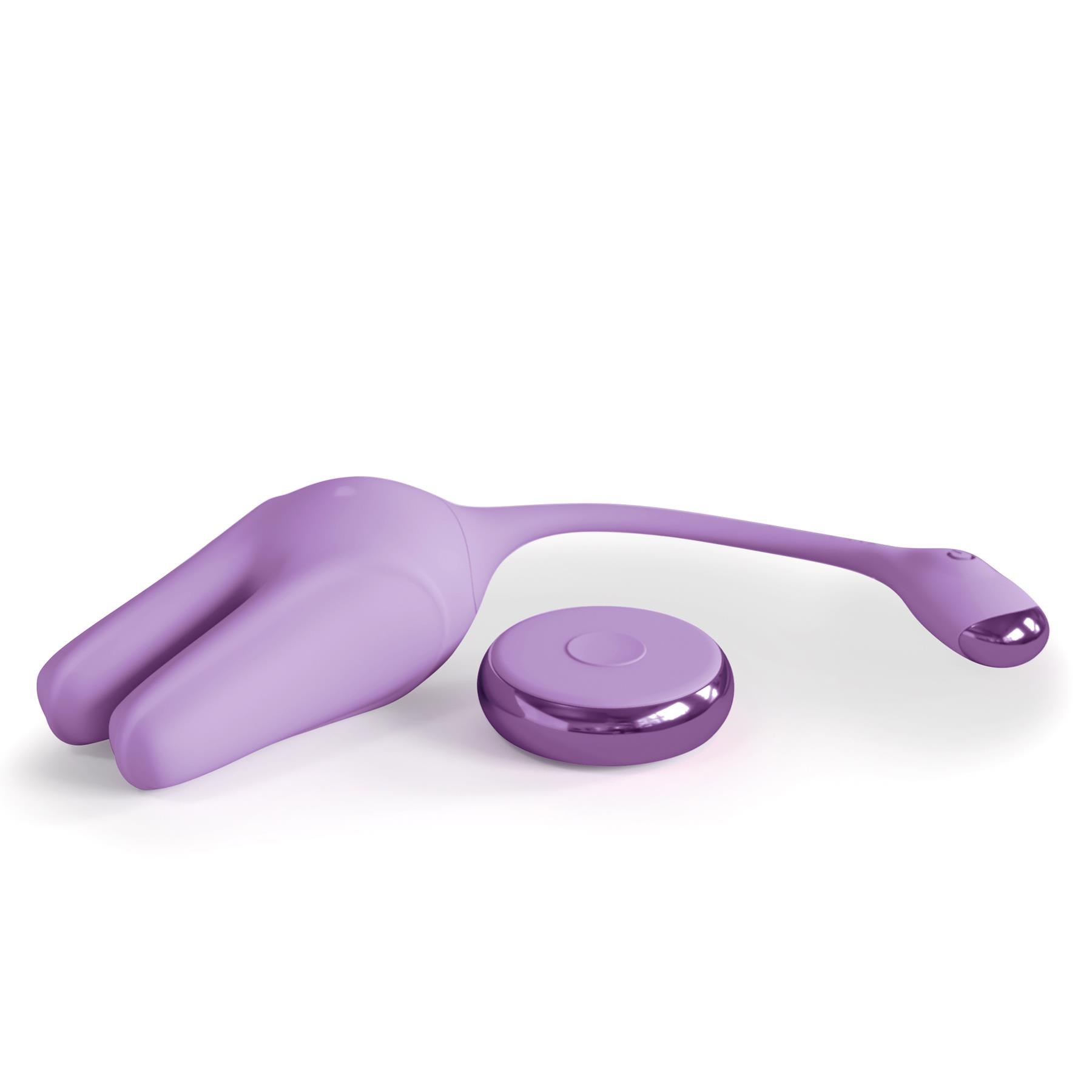 Jimmy Jane Form 2 Kegel Trainer With Remote Control - Product and Remote