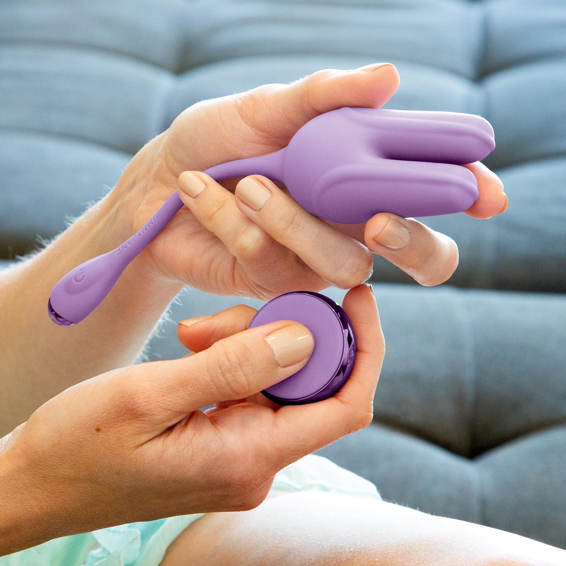 Jimmy Jane Form 2 Kegel Trainer With Remote Control - Hand Shot