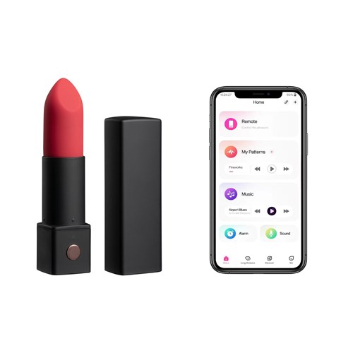Lovense Bluetooth Exomoon Lipstick Vibrator- Product Shot #1