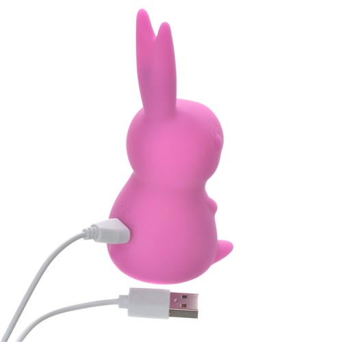 Maia Hunni Sucking and Licking Rabbit Vibrator - Showing Where Charging Cable is Placed