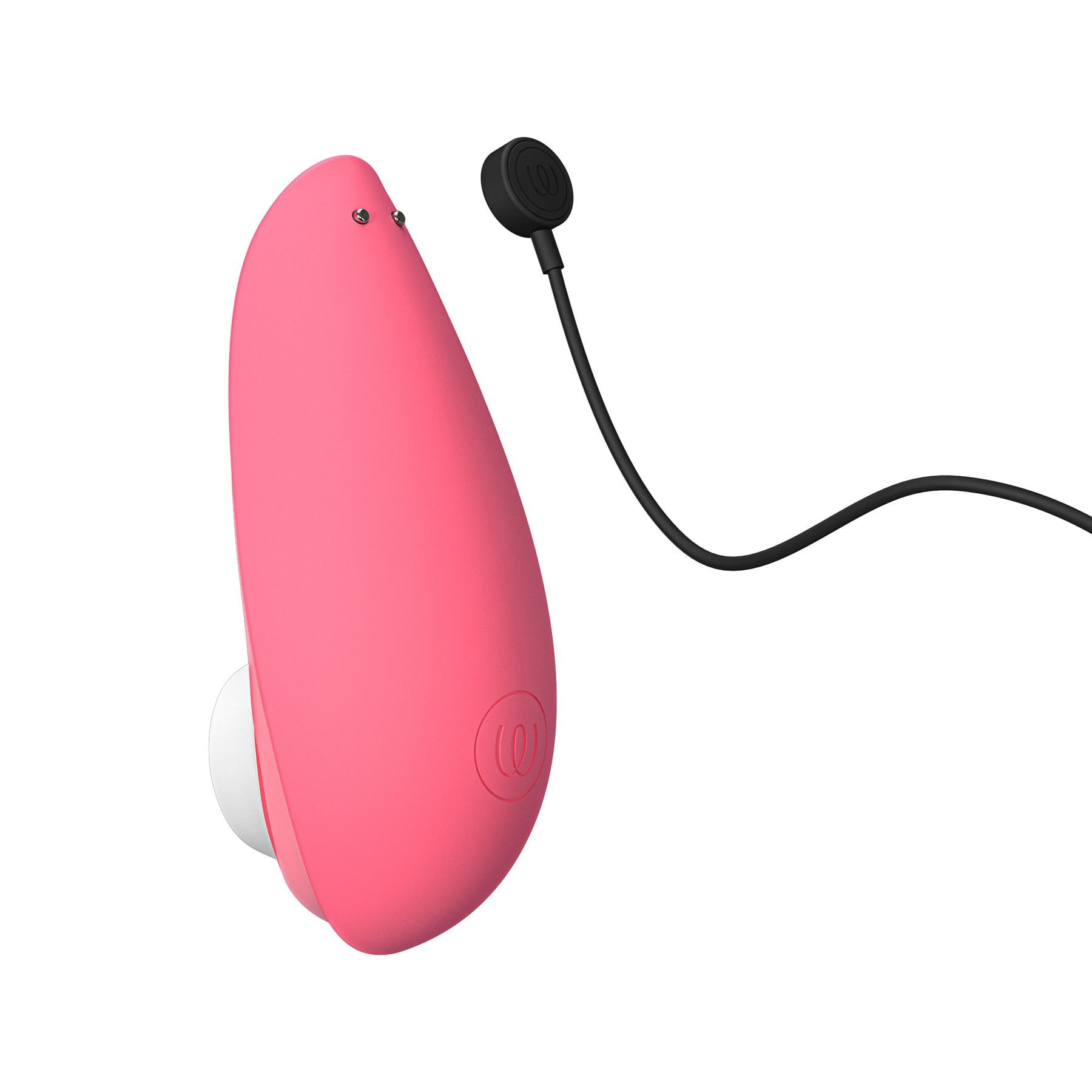 Womanizer Liberty 2 Pleasure Air Clitoral Stimulator- Showing Where Charging Cable is Placed