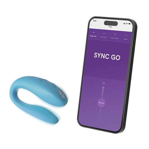 We-Vibe Sync Go Couples Vibrator - Product and App