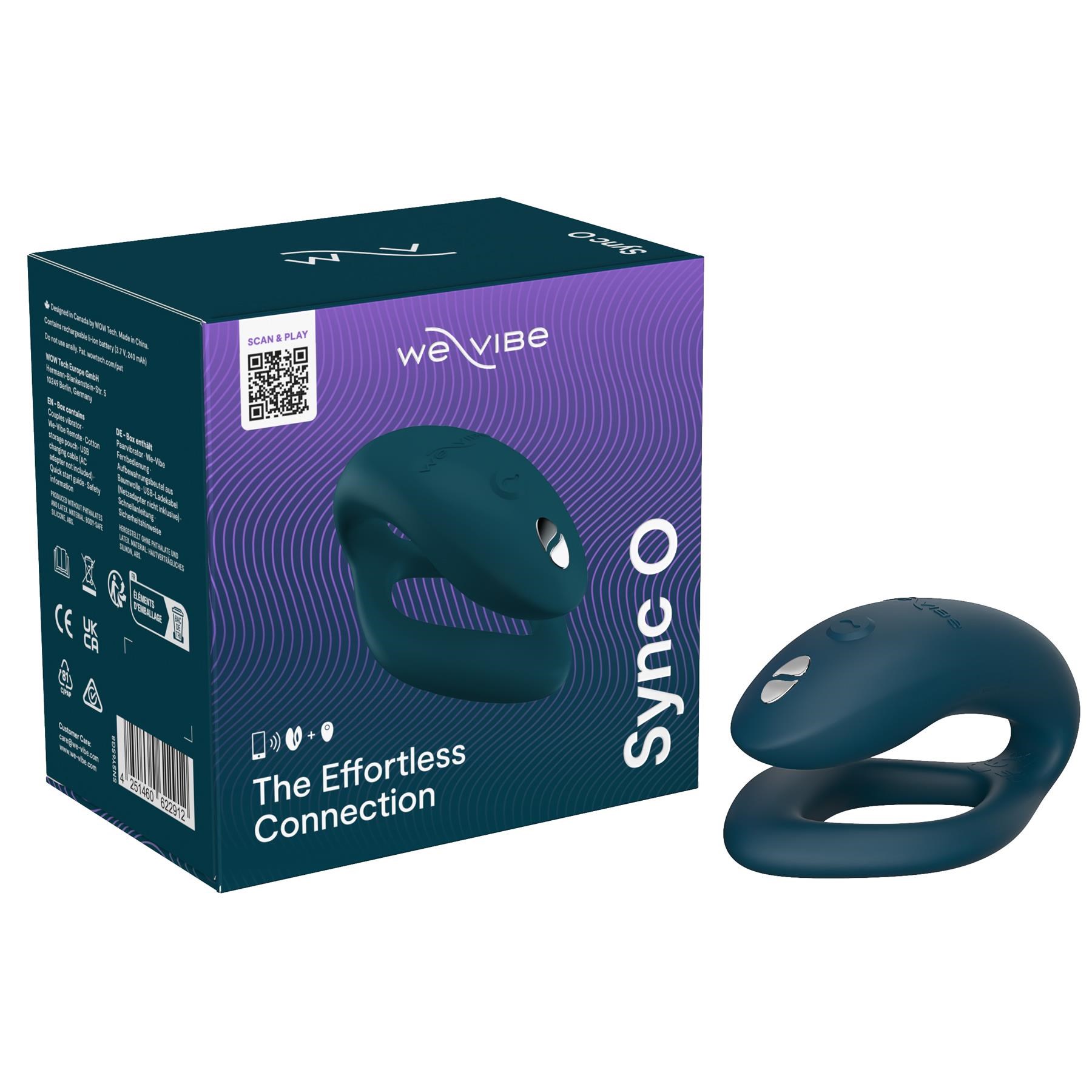 We-Vibe Sync O Couples Vibrator- Product and Packaging