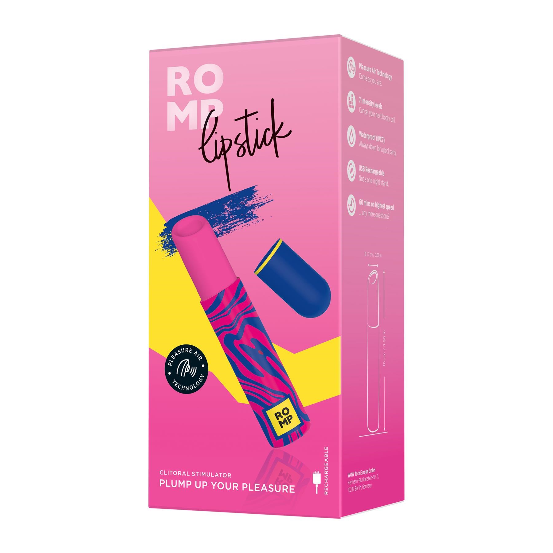 Romp Lipstick Vibrator- Packaging