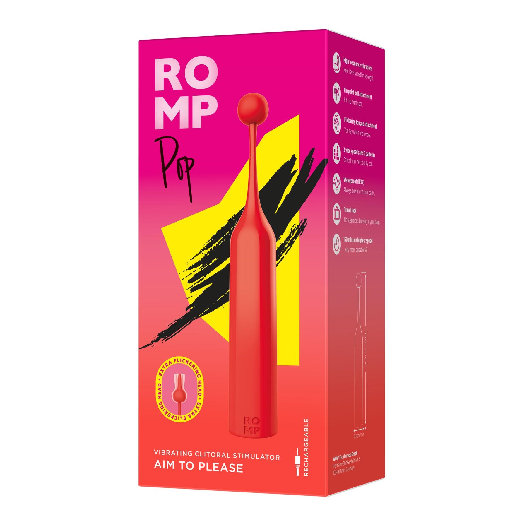 Romp Pop Clitoral Vibrator- Packaging