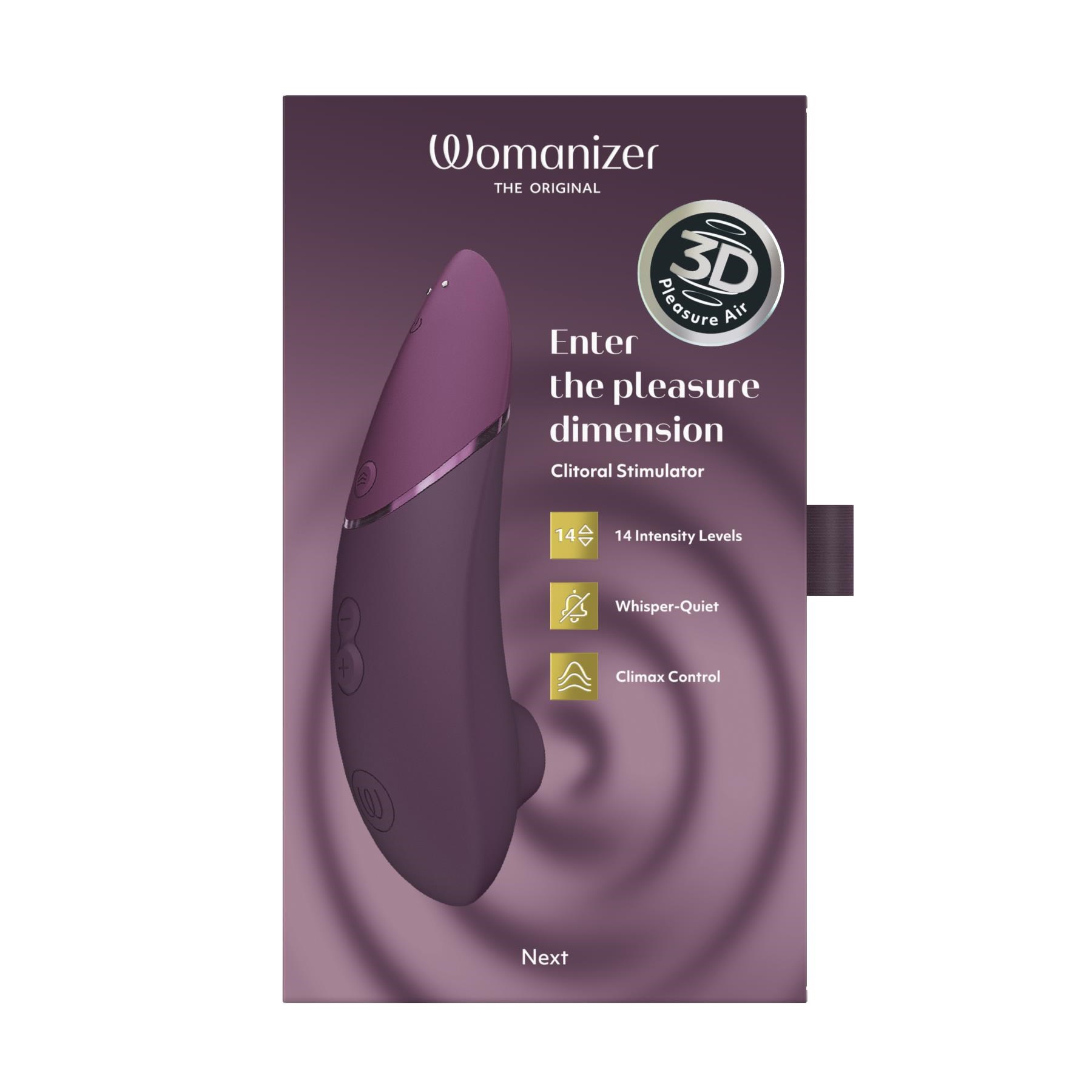 Womanizer Next Pleasure Air Clitoral Stimulator- Packaging