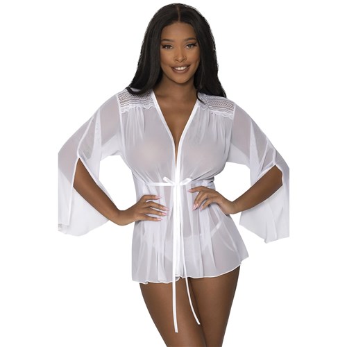 Modern Romance Flowing short Robe o/s front