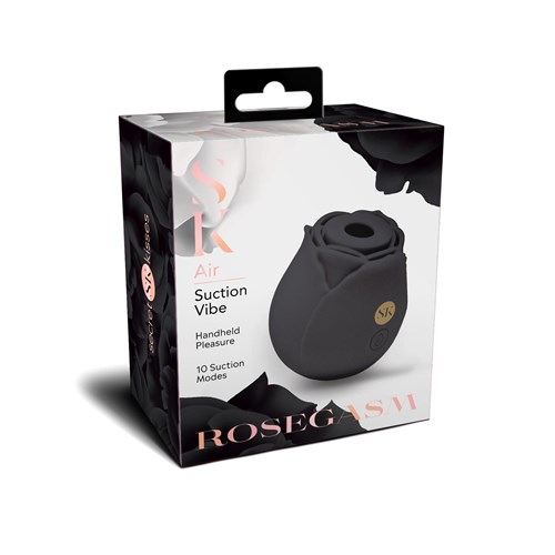 Rosegasm Black Rose Suction Vibrator - Packaging Shot