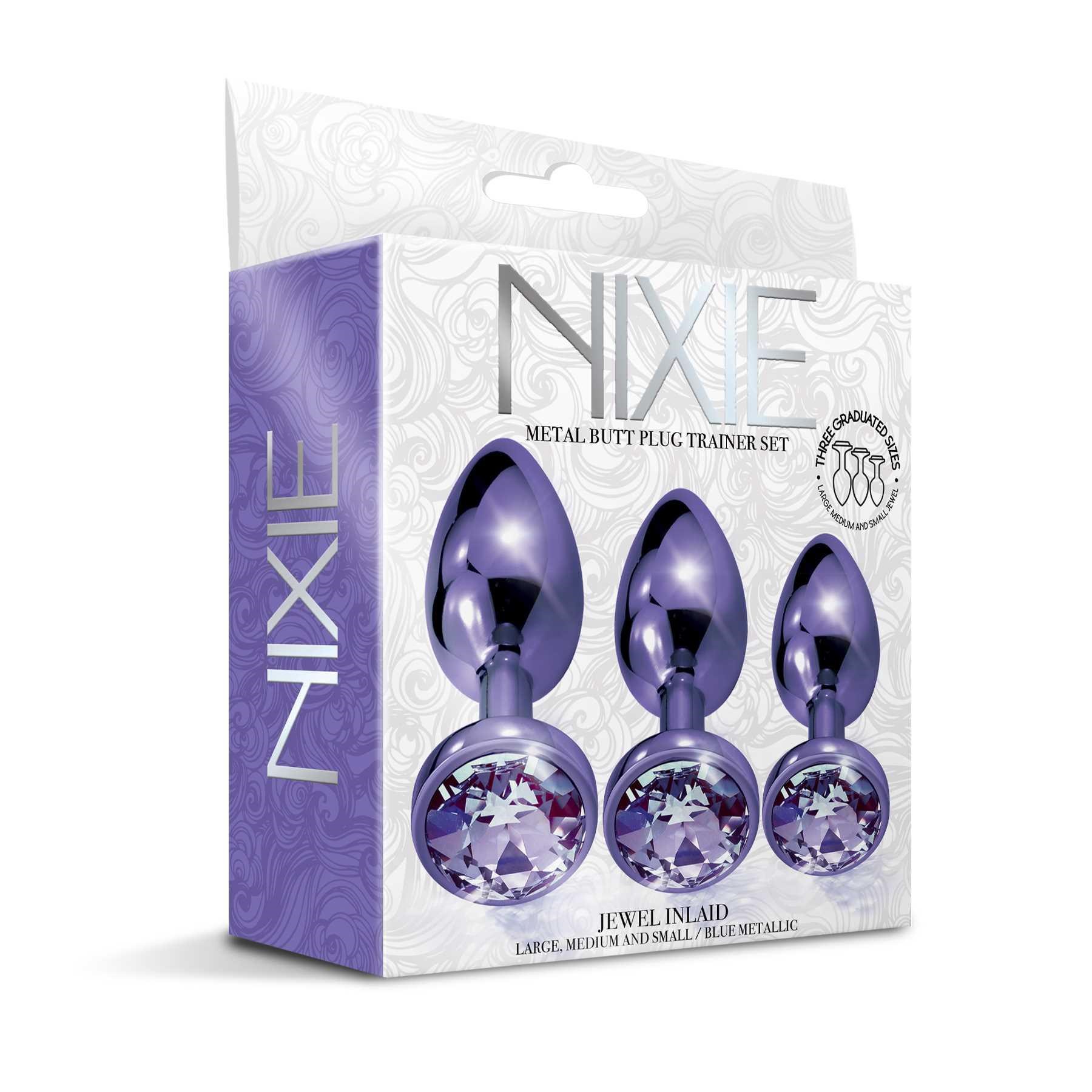 NIXIE Metal Butt Plug Trainer Set Metallic purple box