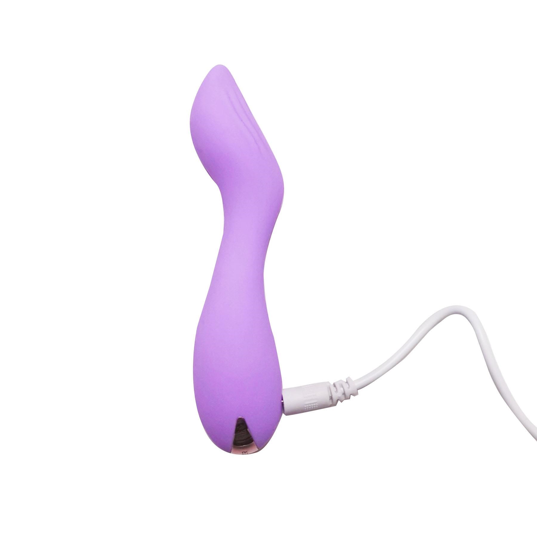 Petite Pleaser Mini G-Spot Vibrator - Showing Where Charging Cable is Placed