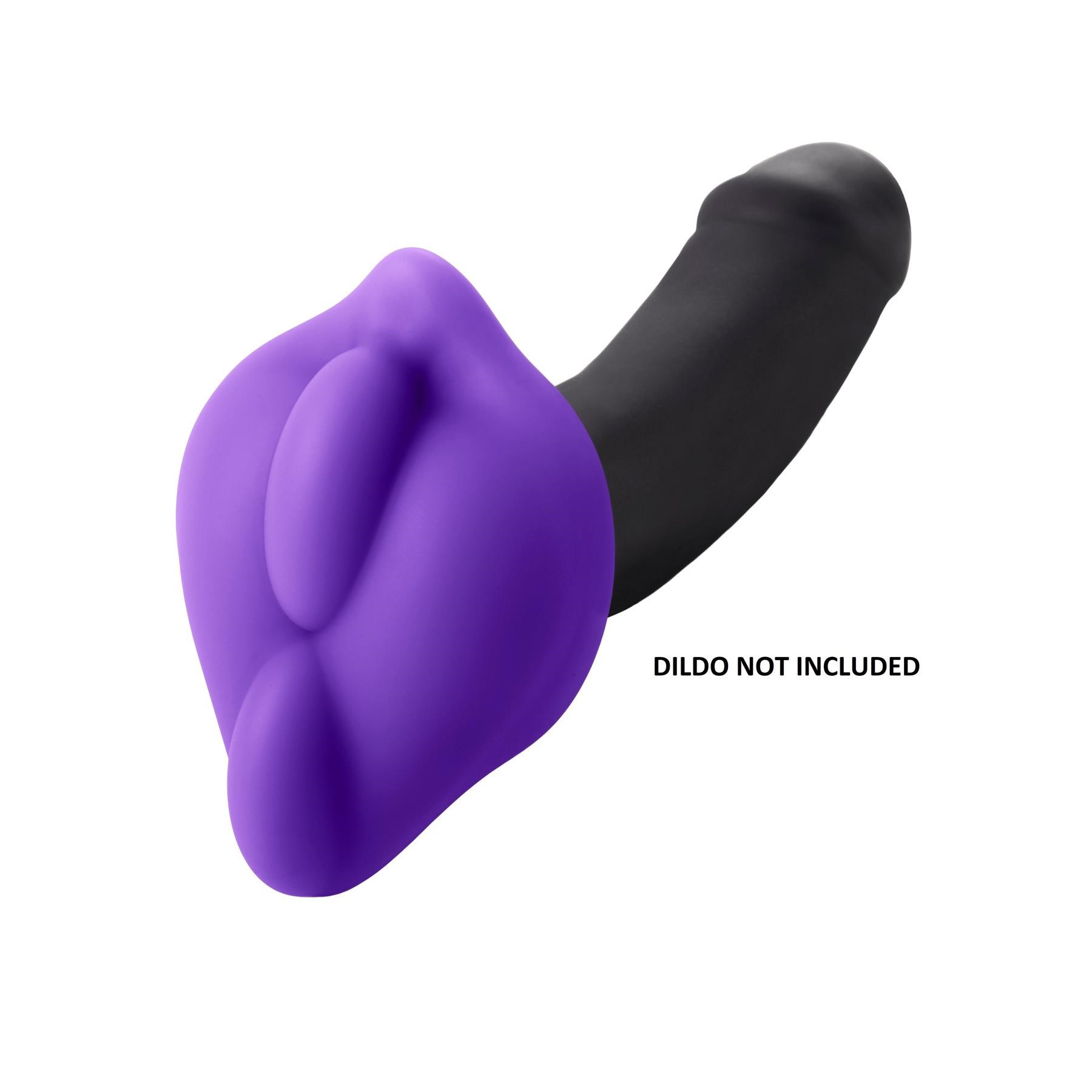 Banana Pants Bumpher Dildo Grinder Cushion - Product Shot with Dildo (Dildo Not Included)