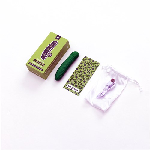 Emojibator Pickle Emoji Vibrator - All Components