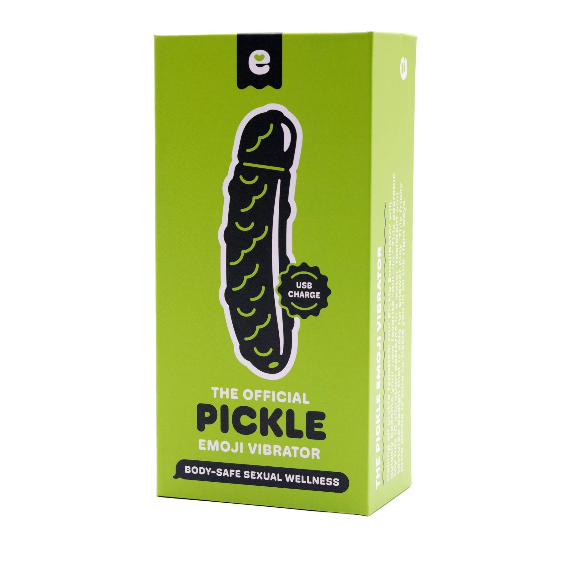 Emojibator Pickle Emoji Vibrator - Packaging
