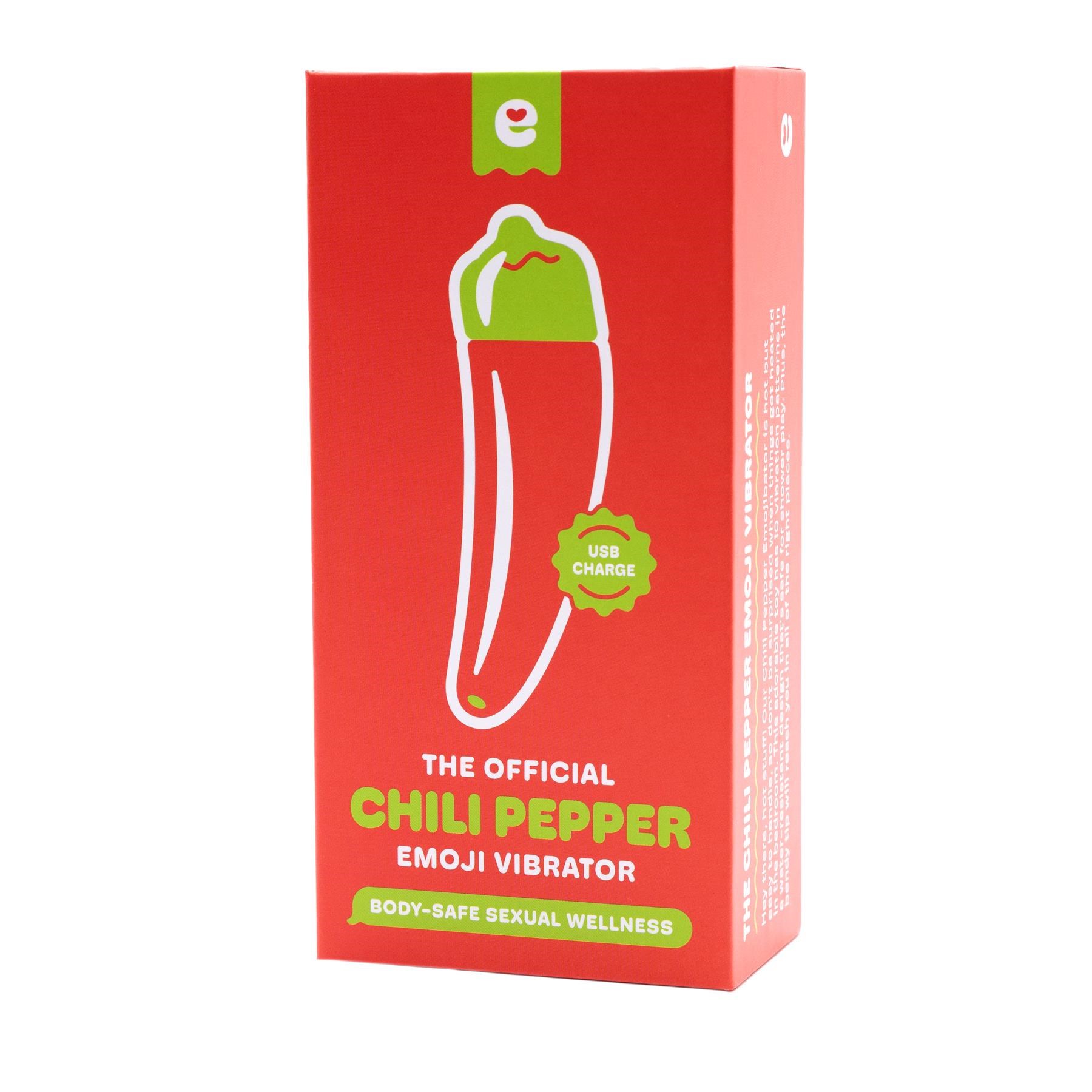 Emojibator Chili Pepper Emoji Vibrator - Packaging