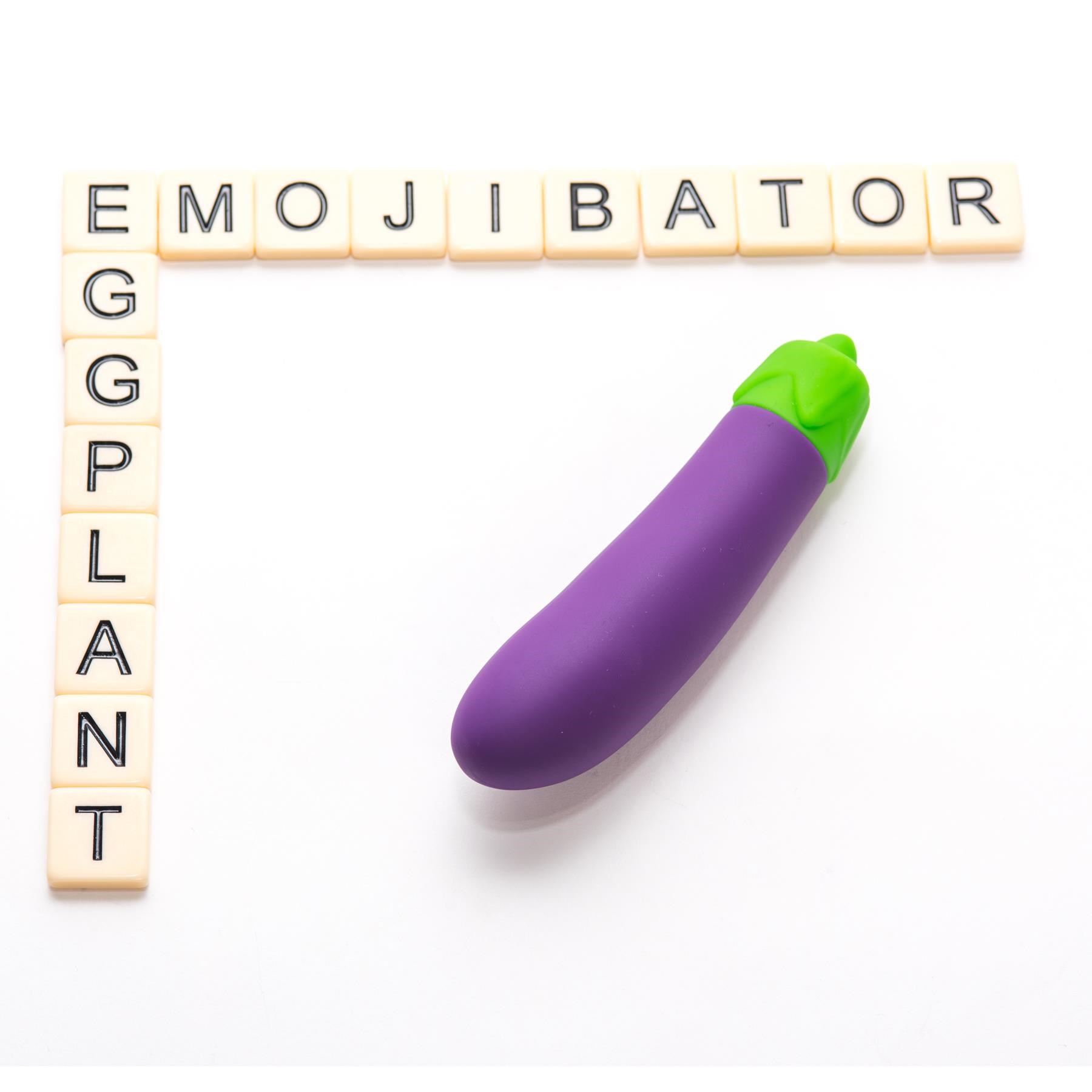 Emojibator Eggplant Emoji Vibrator - Lifestyle Shot