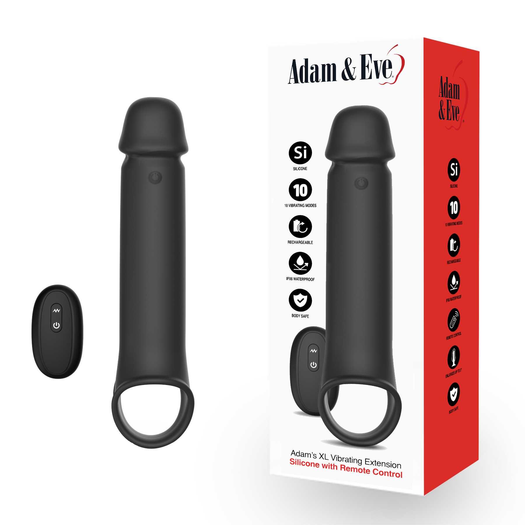 Adam's XL Vibrating Extension - Penis Sleeves and Extensions | Adam & Eve