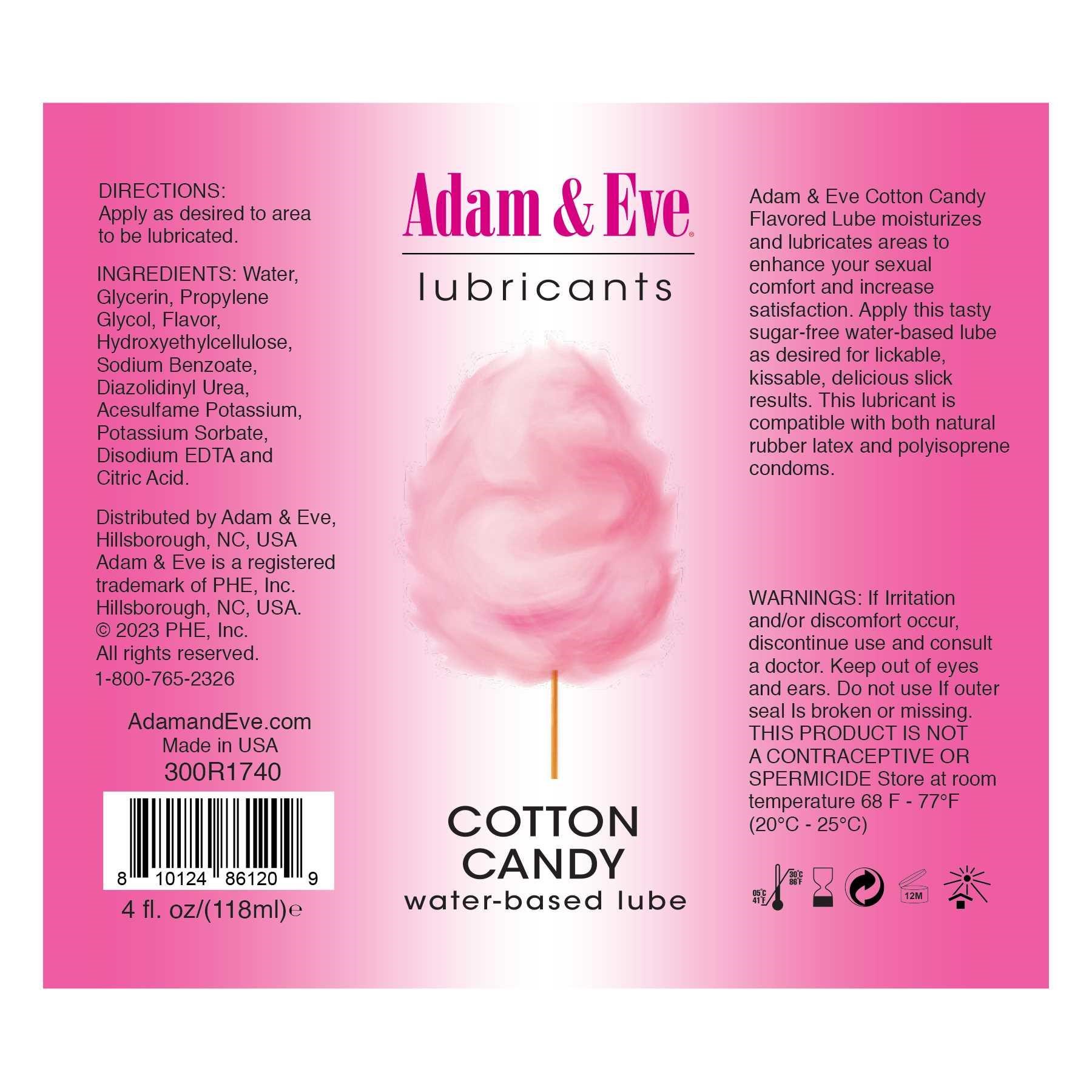 cotton candy label